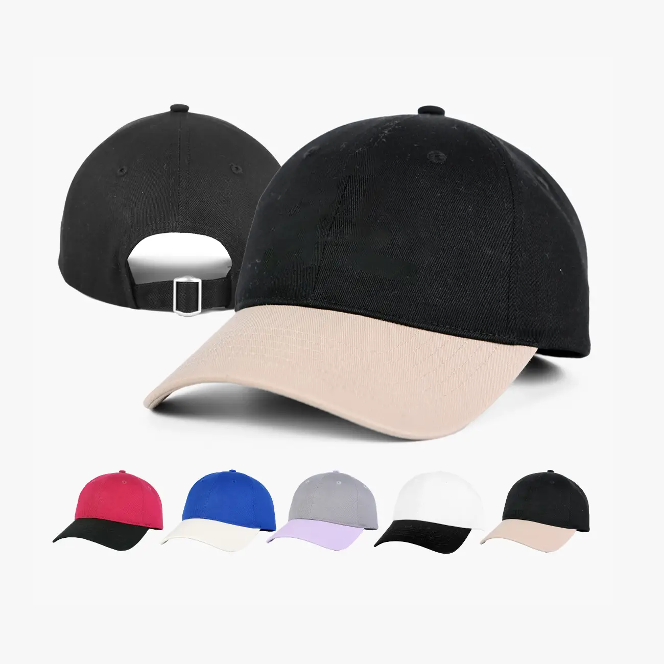 Men's Grey Lavender Contrast Baseball Cap - Image 10
