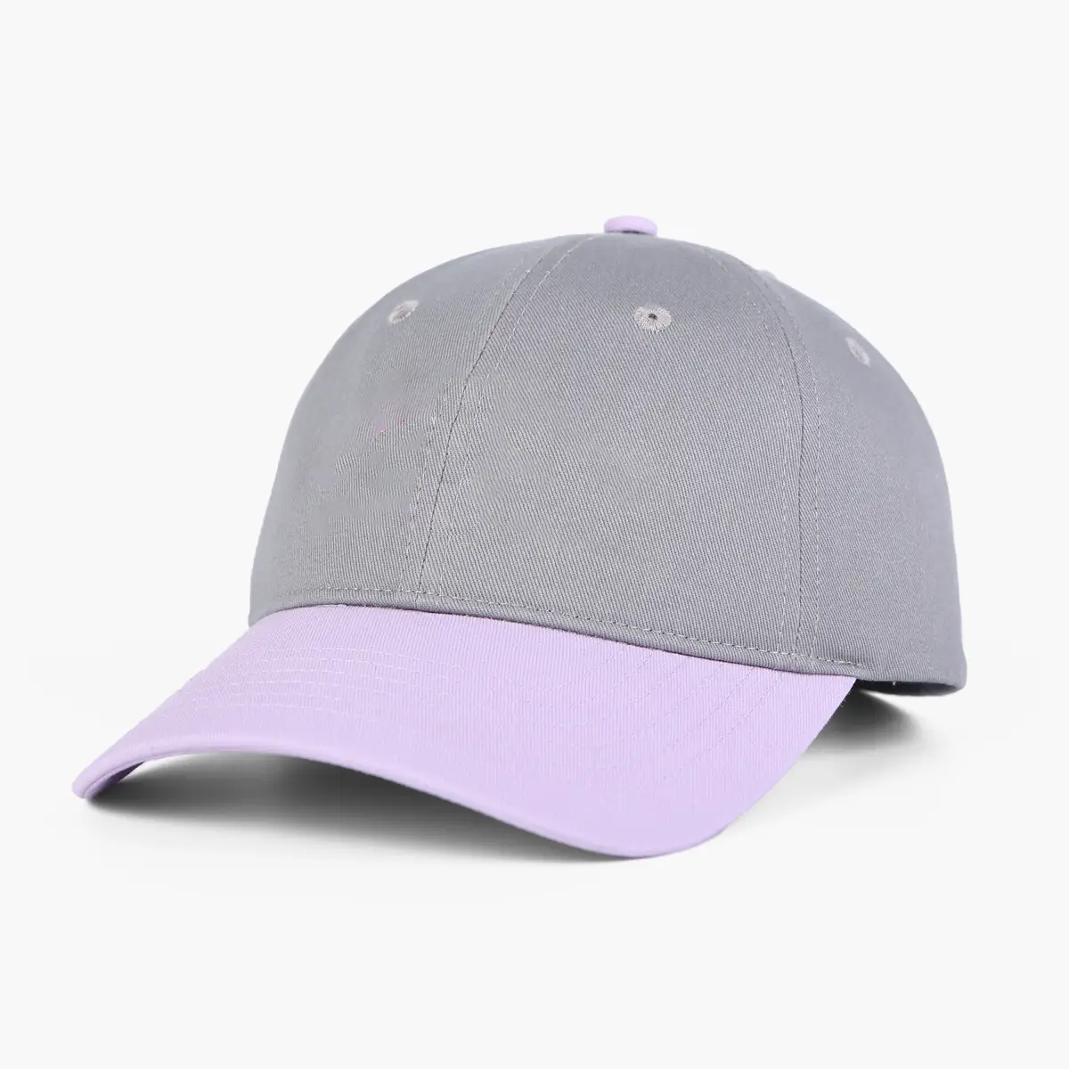 Men's Grey Lavender Contrast Baseball Cap - Image 3