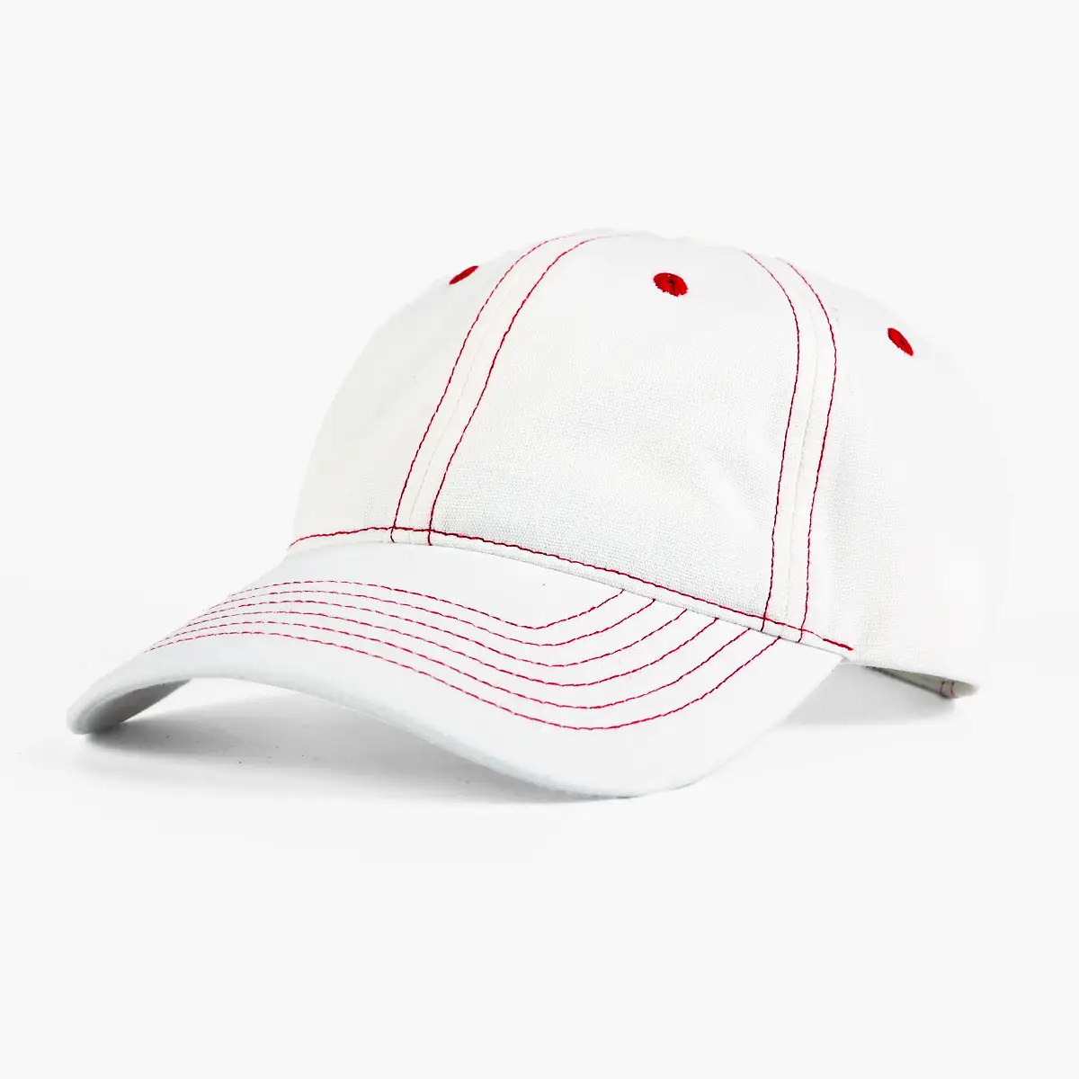 Pink All-Cotton Baseball Cap with Wide Brim