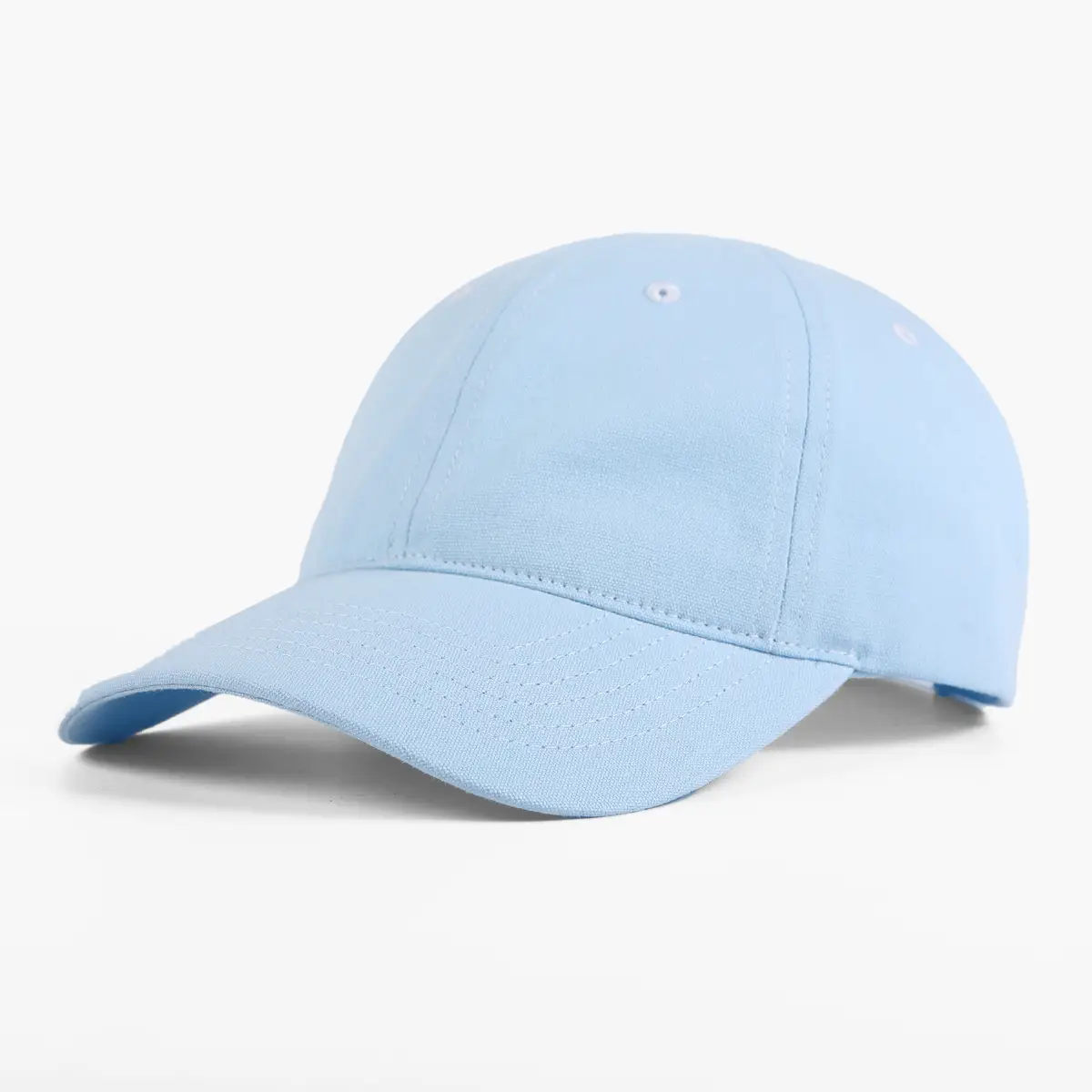 Pink All-Cotton Baseball Cap with Wide Brim