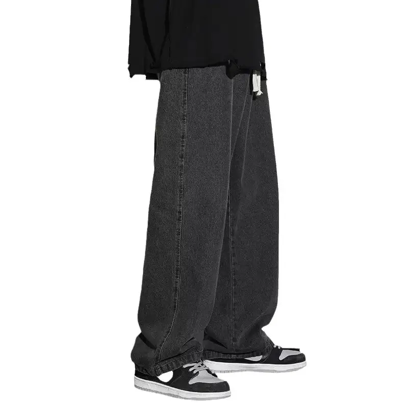 Men Fleece-Lined Loose Jeans 2025 Winter Trendy - Image 7