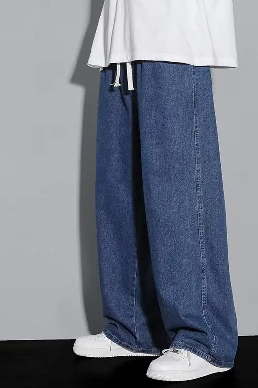 Men Fleece-Lined Loose Jeans 2025 Winter Trendy — feature 12