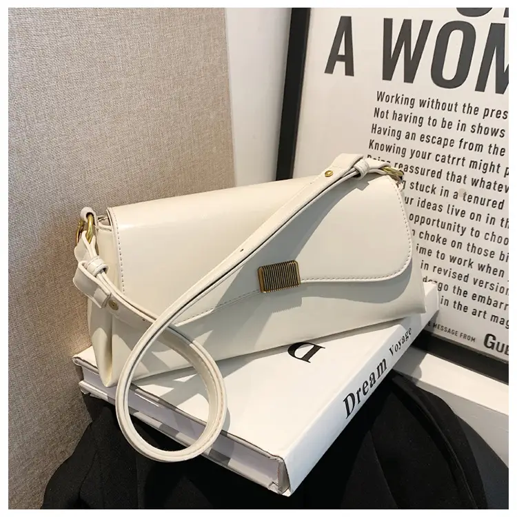 Women's Brown Crossbody Bag with Gold Plated Clasp — feature 37