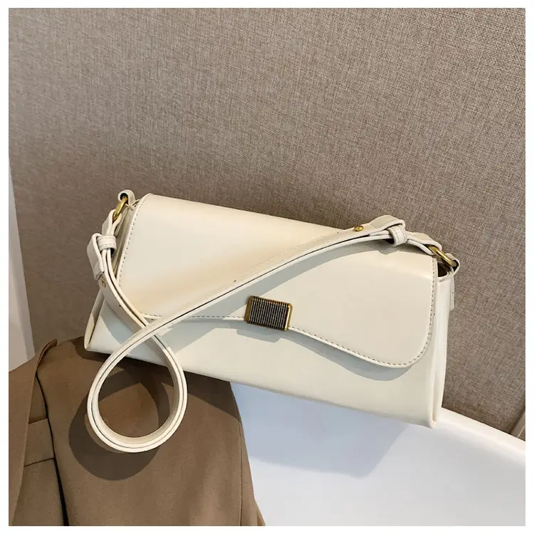 Women's Brown Crossbody Bag with Gold Plated Clasp — feature 38
