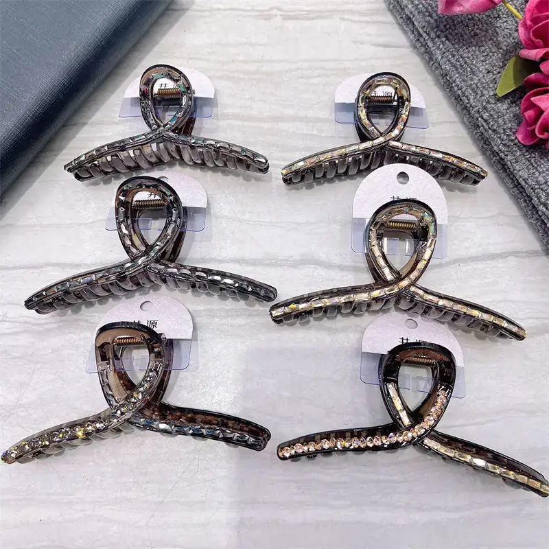 Crystal Shark Clip 13cm Ponytail Hair Accessory - Image 7