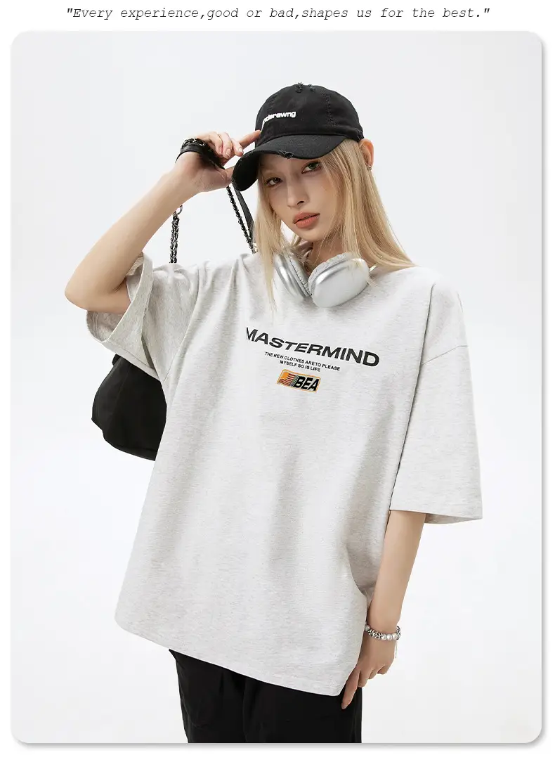 Men's White Mastermind Printed T-Shirt Short Sleeve Summer — feature 17