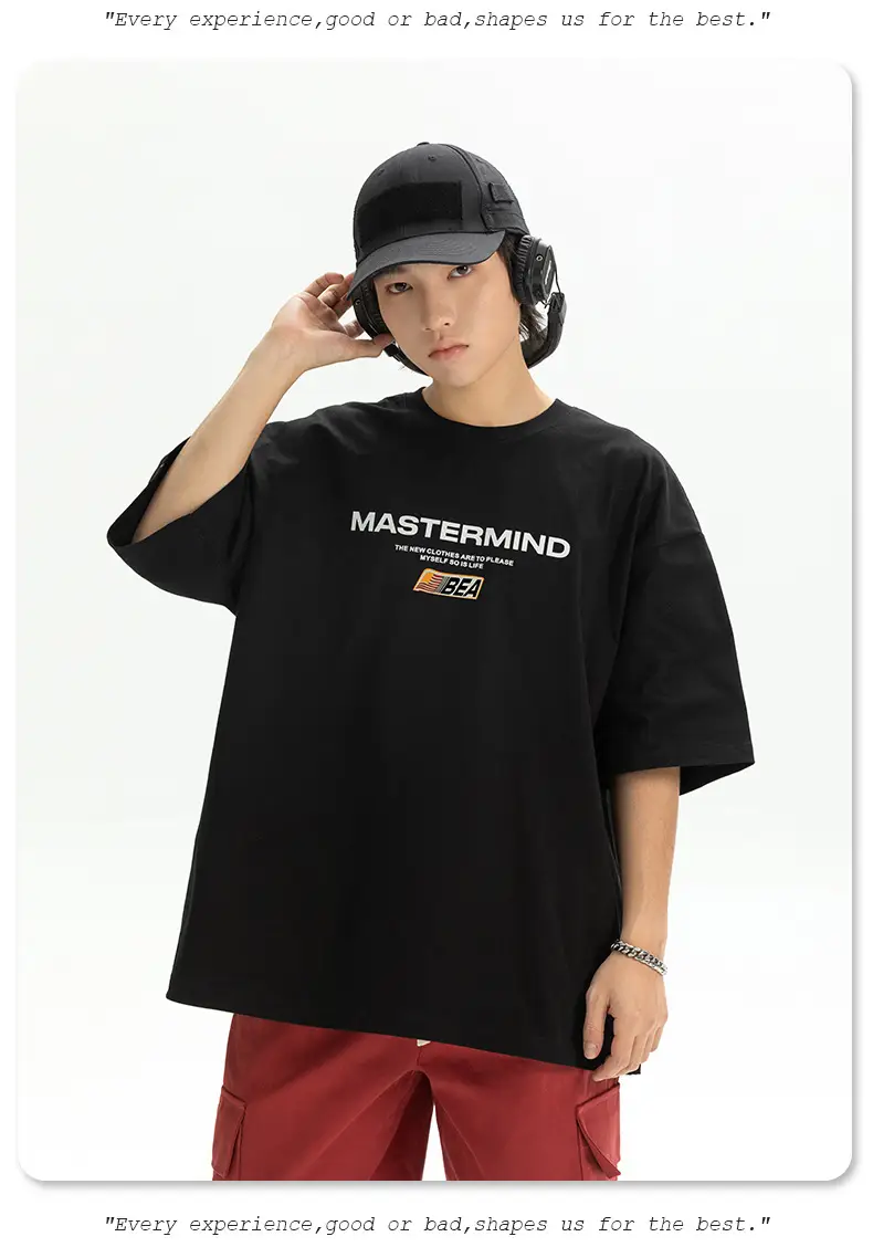 Men's White Mastermind Printed T-Shirt Short Sleeve Summer — feature 21