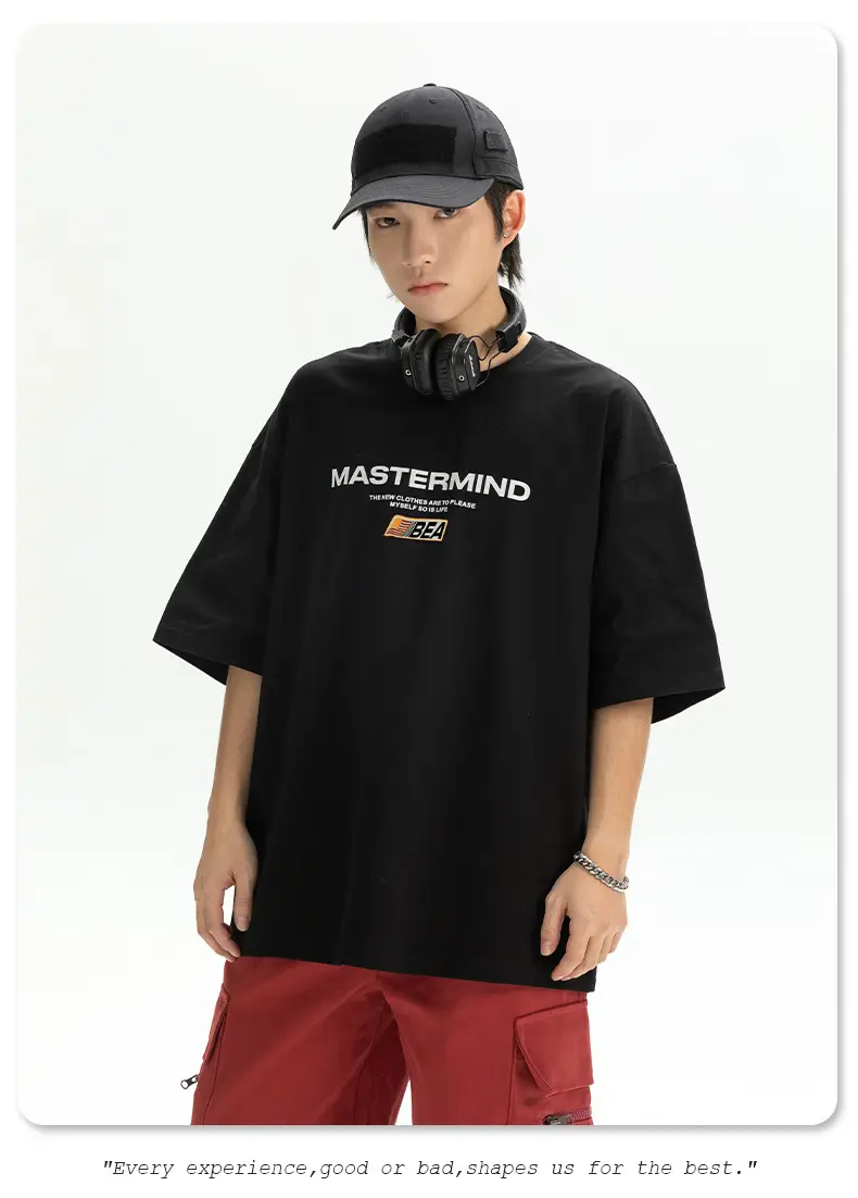Men's White Mastermind Printed T-Shirt Short Sleeve Summer — feature 23