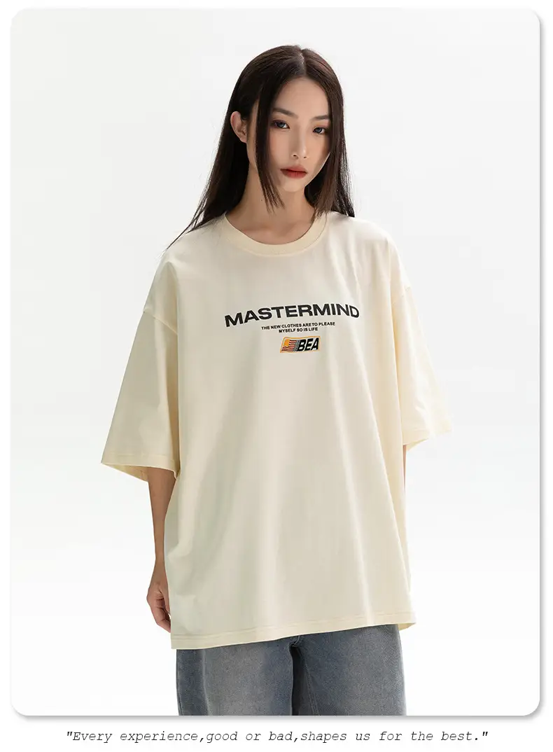 Men's White Mastermind Printed T-Shirt Short Sleeve Summer — feature 25