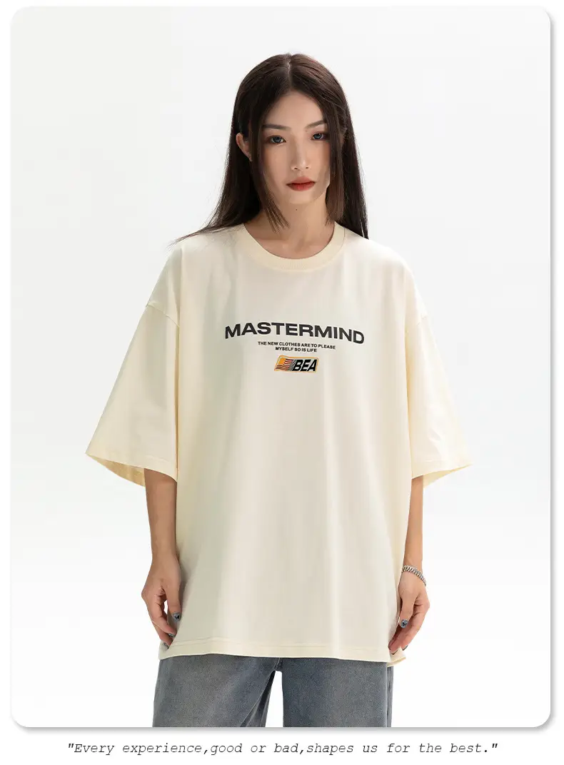 Men's White Mastermind Printed T-Shirt Short Sleeve Summer — feature 26