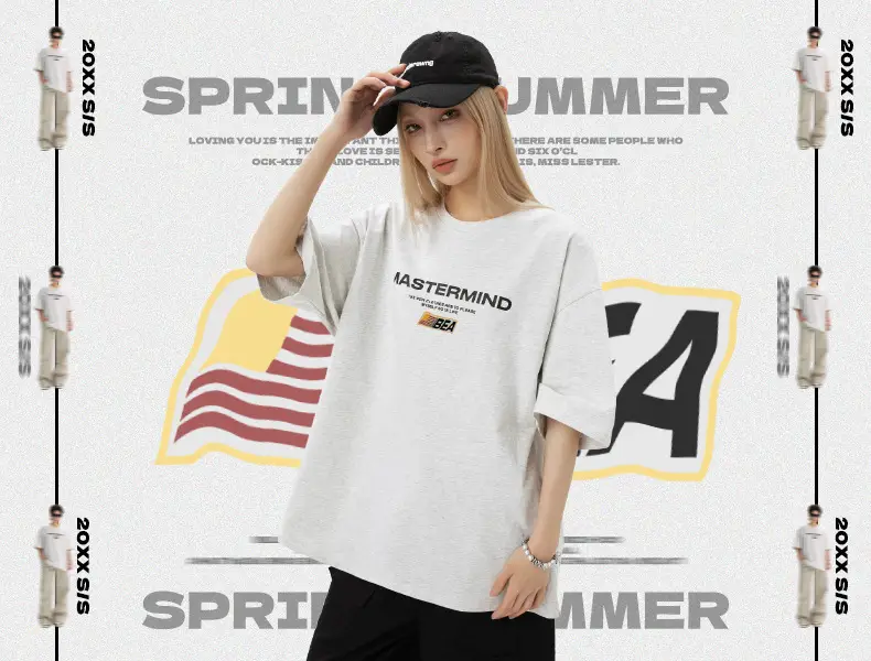 Men's White Mastermind Printed T-Shirt Short Sleeve Summer — feature 4