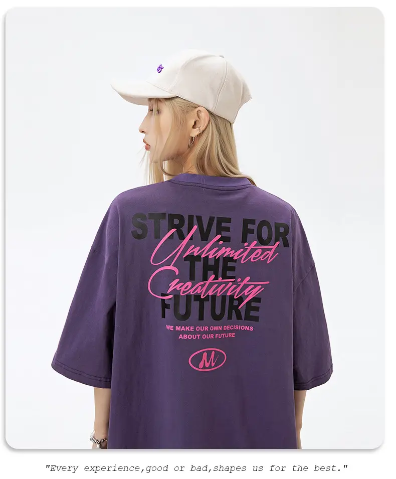 Men Black Strive For Future T-Shirt Short Sleeve Cotton — feature 18