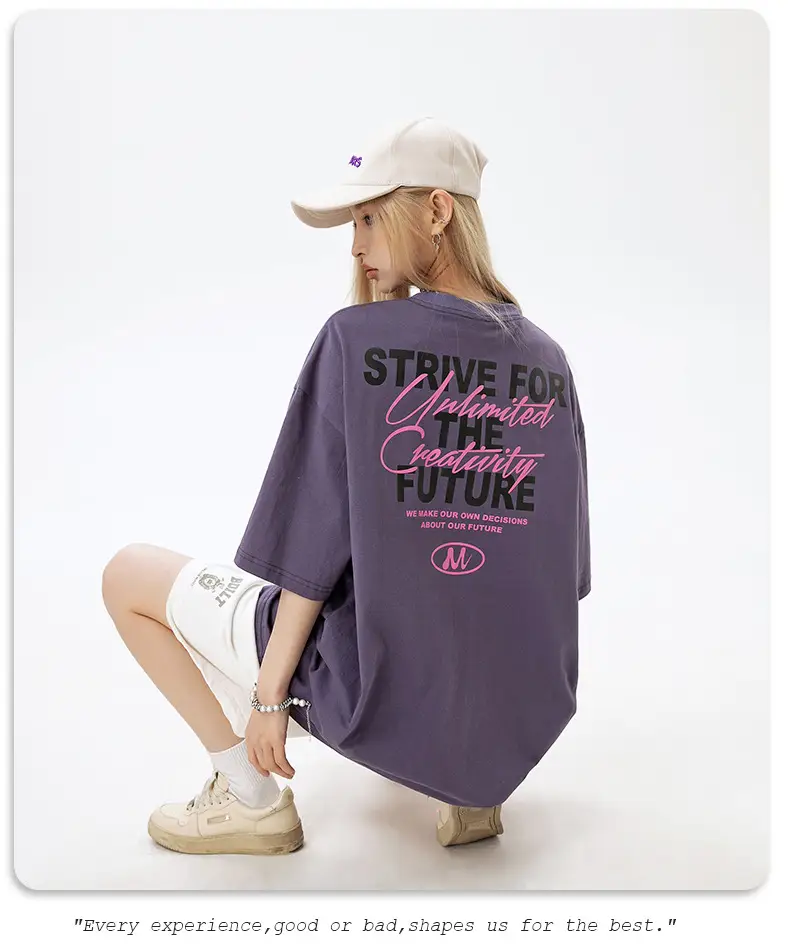 Men Black Strive For Future T-Shirt Short Sleeve Cotton — feature 21