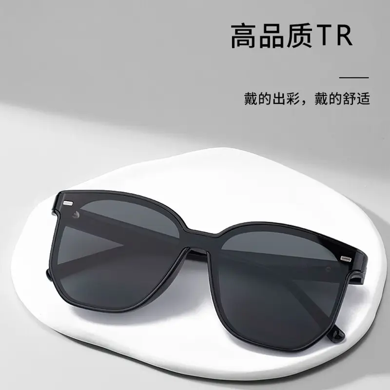 Men Curved UV400 Sunglasses Black Frame - Image 6