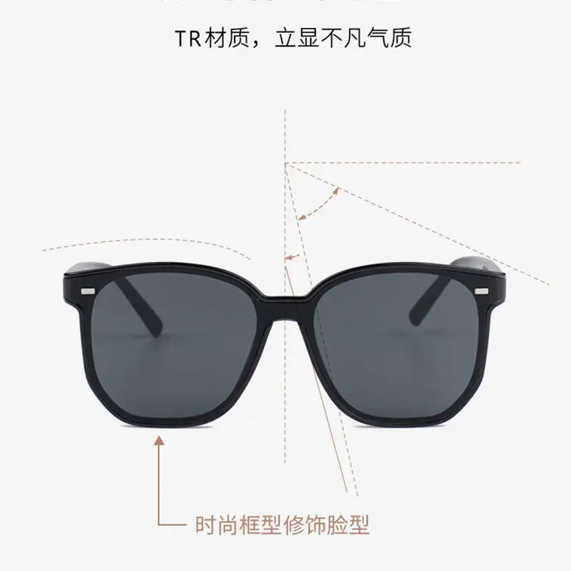 Men Curved UV400 Sunglasses Black Frame - Image 7