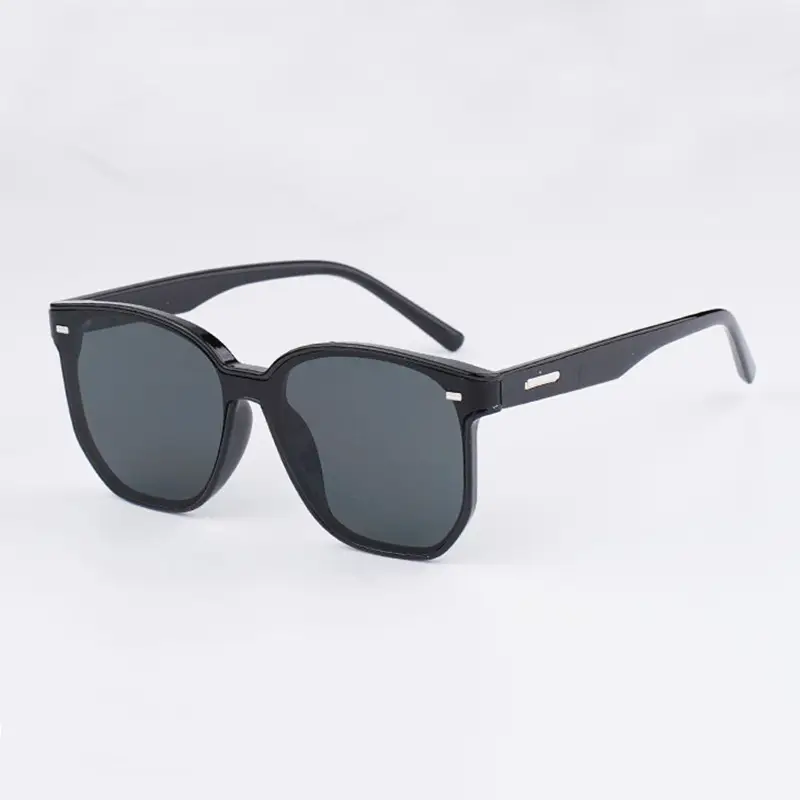 Men Curved UV400 Sunglasses Black Frame - Image 9