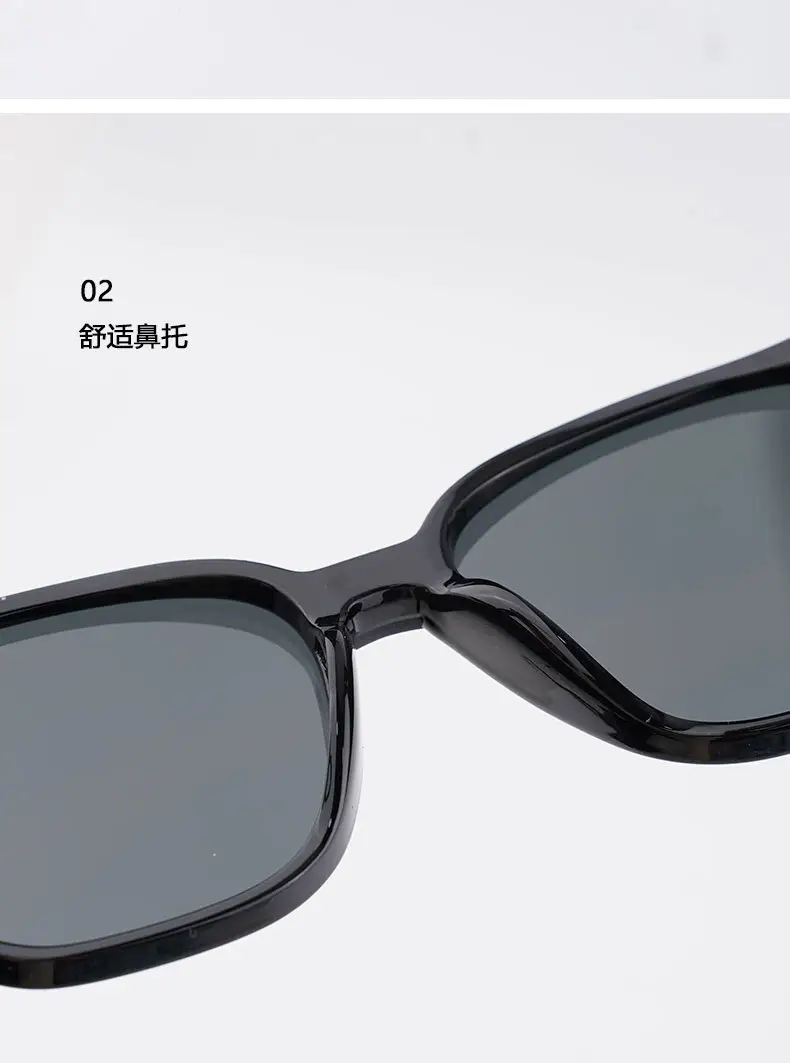 Men Curved UV400 Sunglasses Black Frame — feature 7