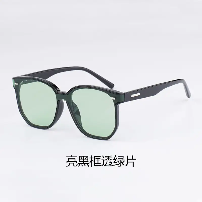 Men Curved UV400 Sunglasses Black Frame - Image 2