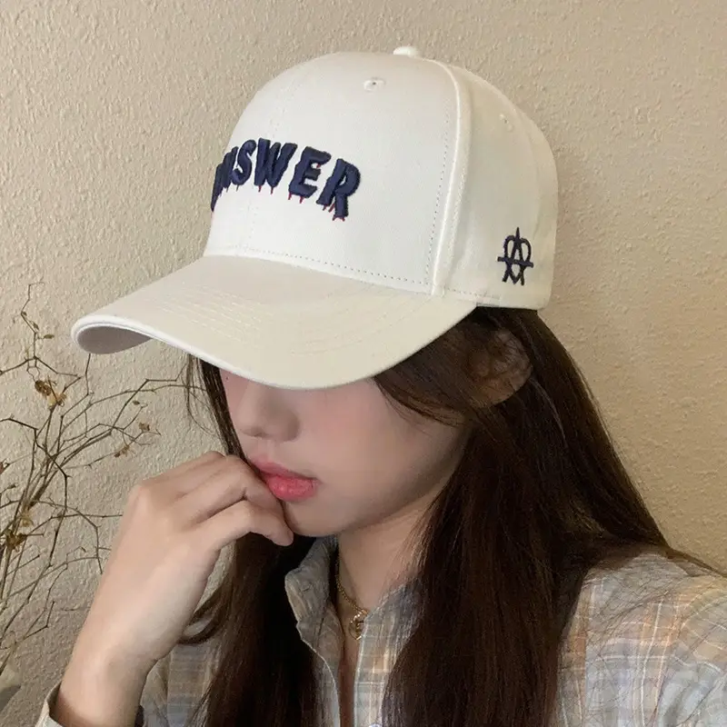 Men White 3D Letter Baseball Cap for Men - Image 5
