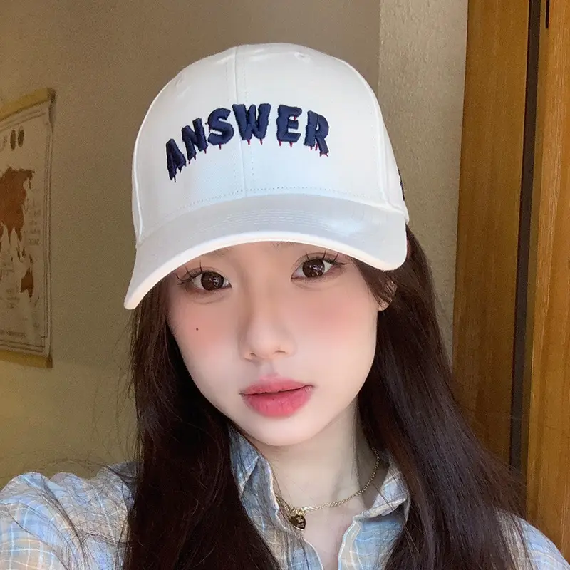 Men White 3D Letter Baseball Cap for Men - Image 6