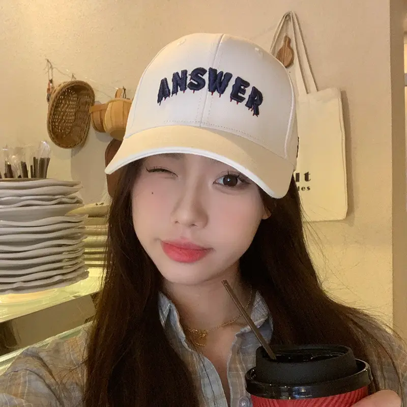 Men White 3D Letter Baseball Cap for Men - Image 7