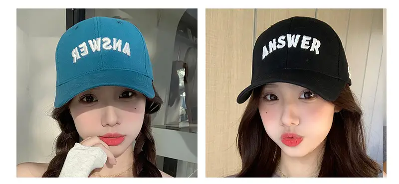 Men White 3D Letter Baseball Cap for Men — feature 13