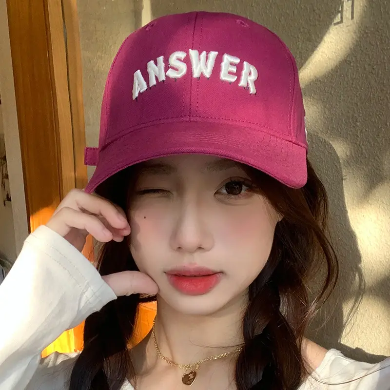 Men White 3D Letter Baseball Cap for Men
