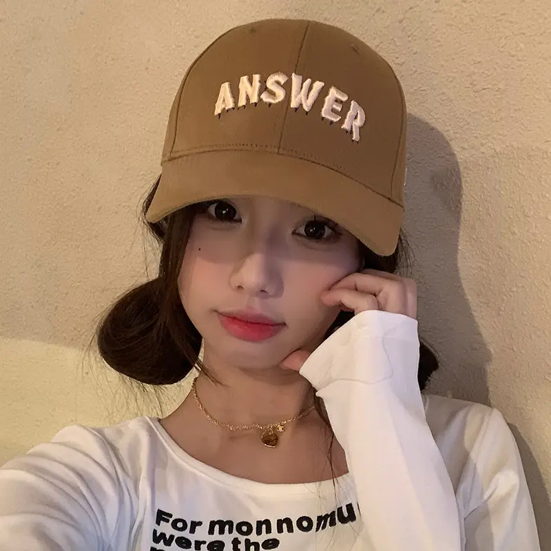 Men White 3D Letter Baseball Cap for Men - Image 2