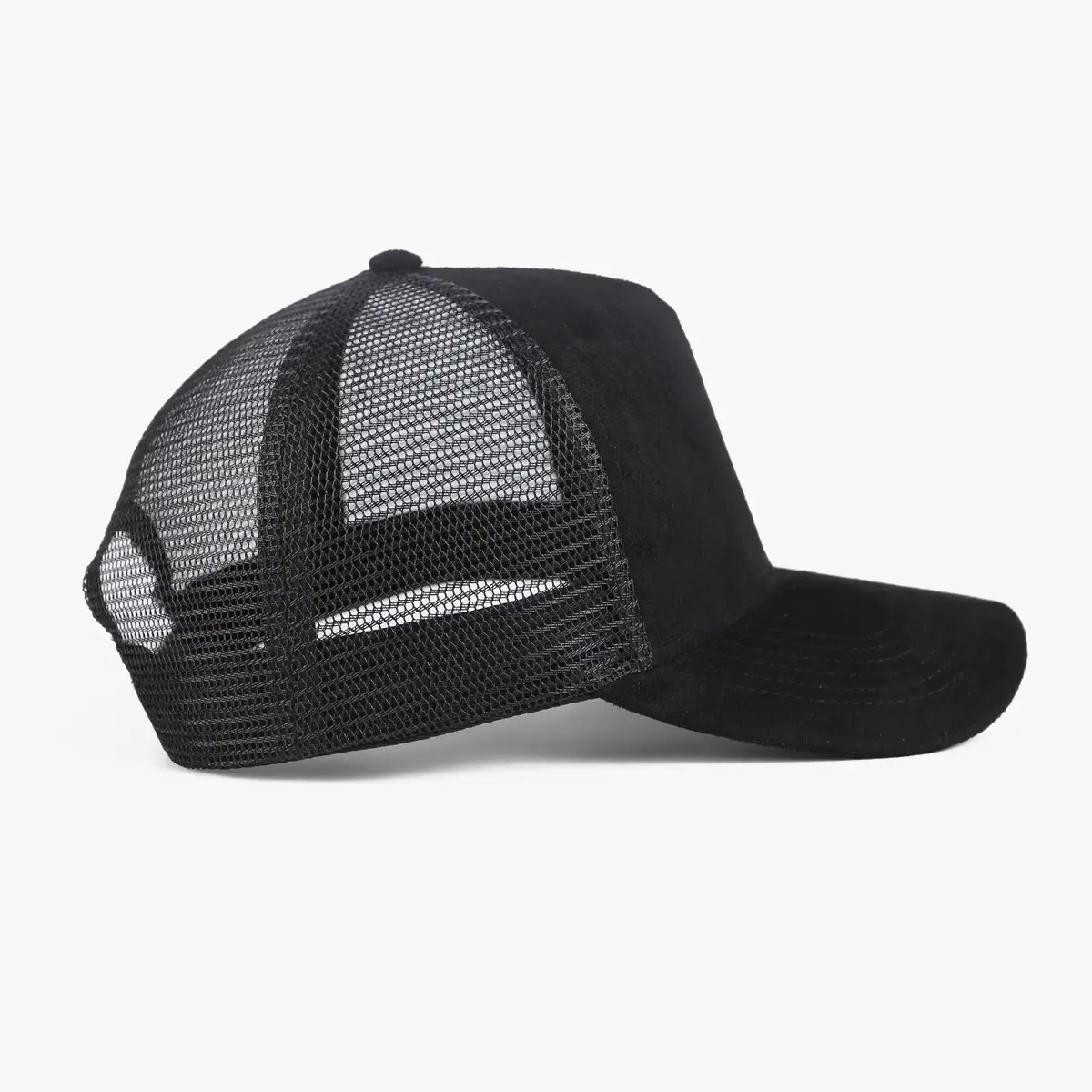 Pink Mesh Back Baseball Cap with Black Suede Front - Image 22