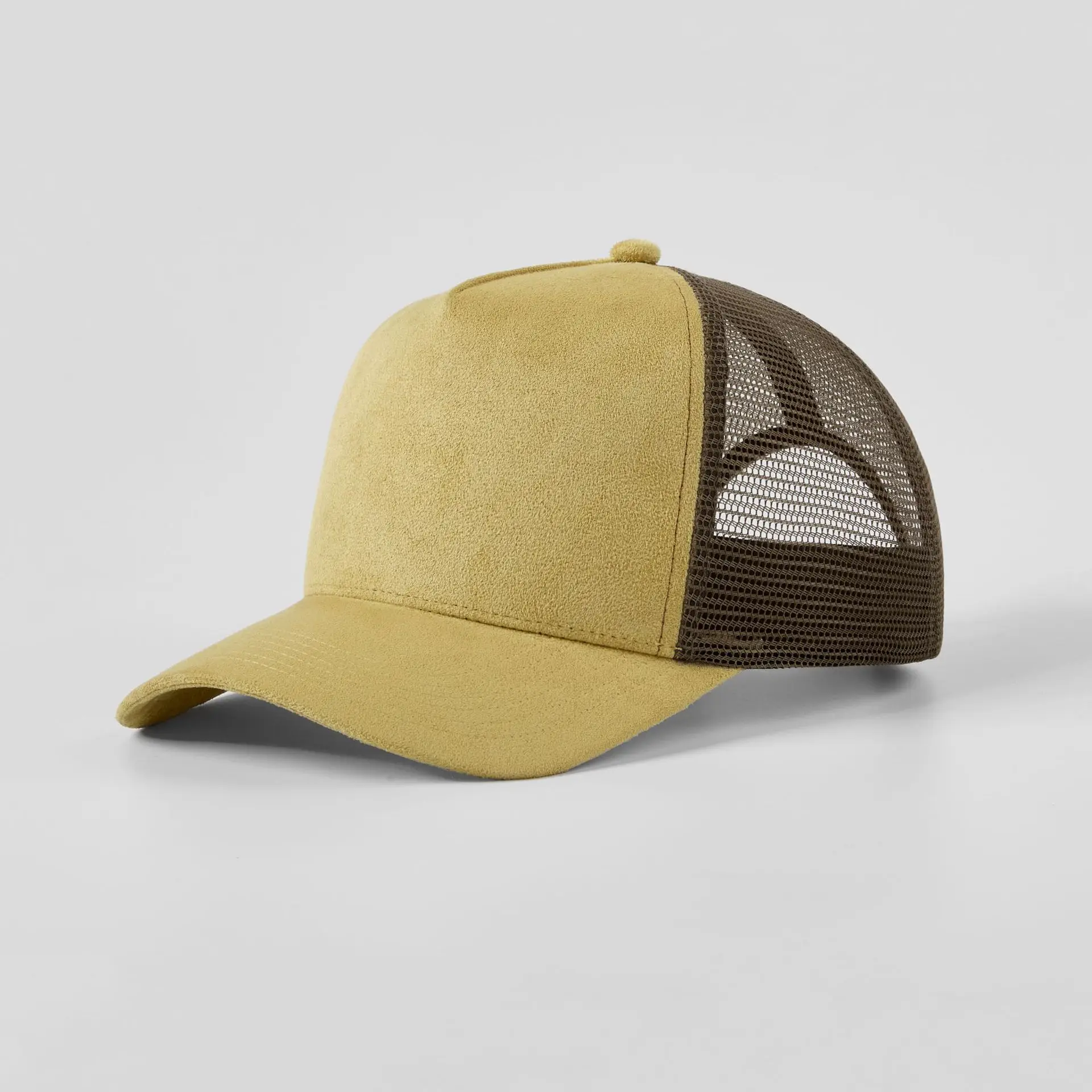 Pink Mesh Back Baseball Cap with Black Suede Front - Image 11