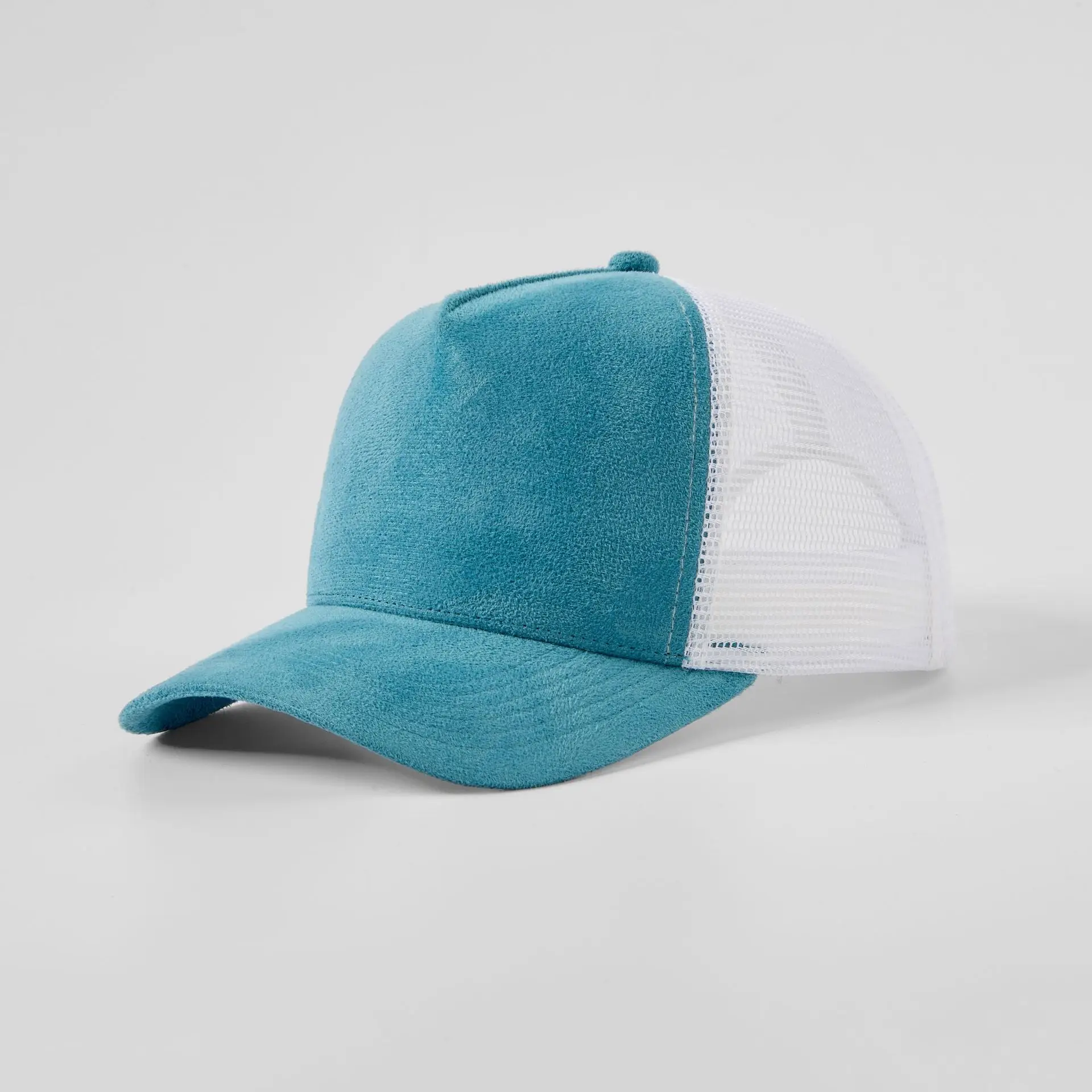 Pink Mesh Back Baseball Cap with Black Suede Front - Image 16