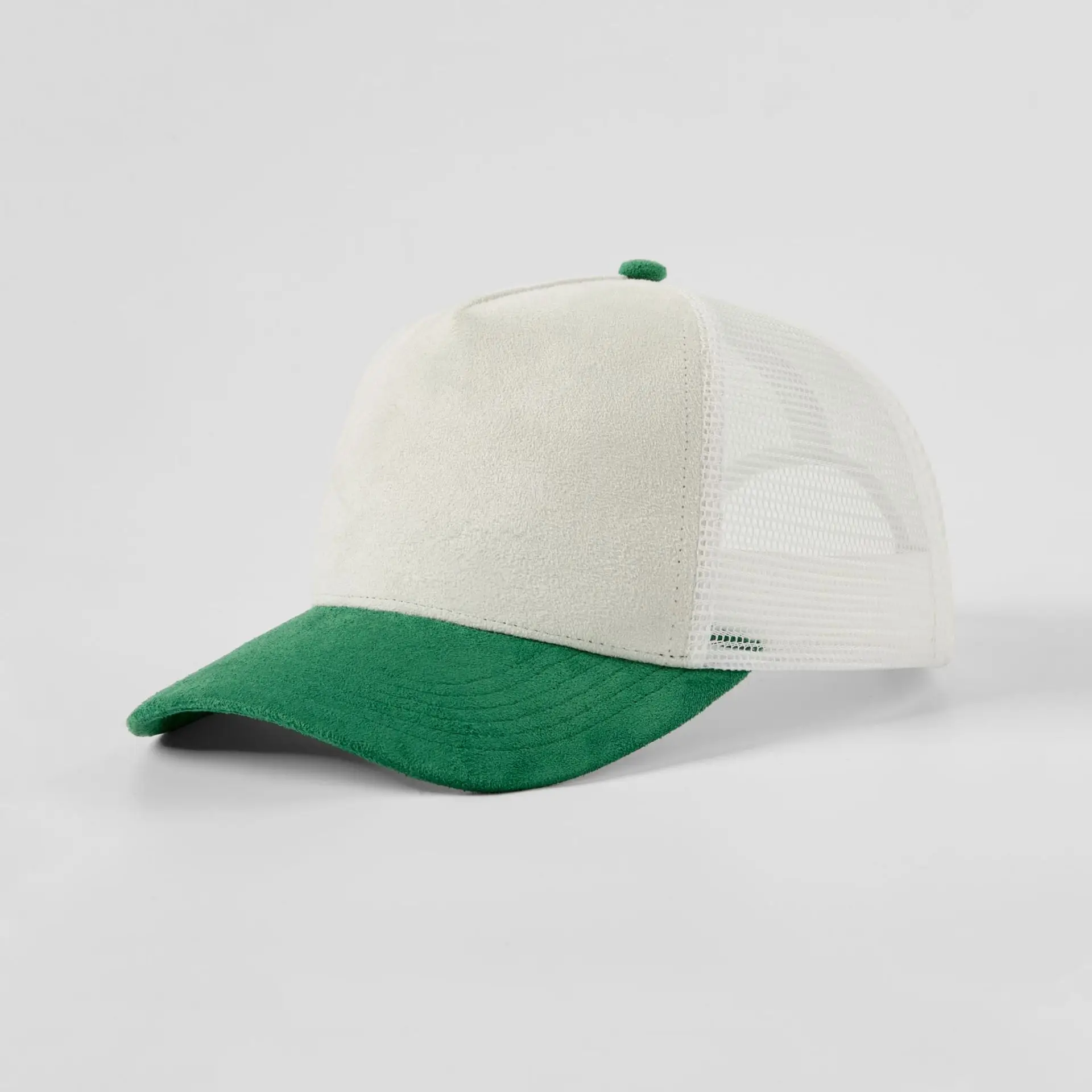 Pink Mesh Back Baseball Cap with Black Suede Front - Image 18