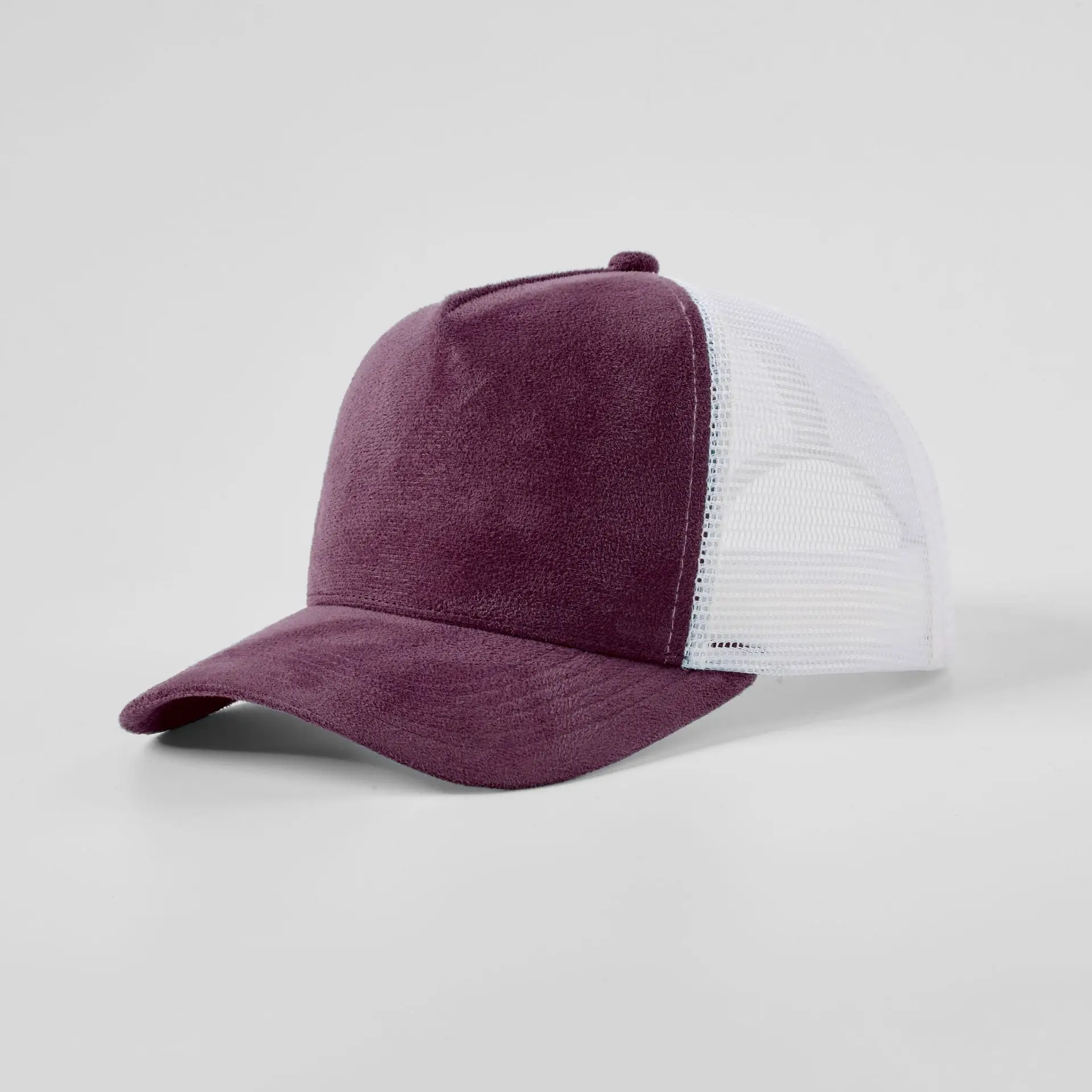 Pink Mesh Back Baseball Cap with Black Suede Front - Image 19