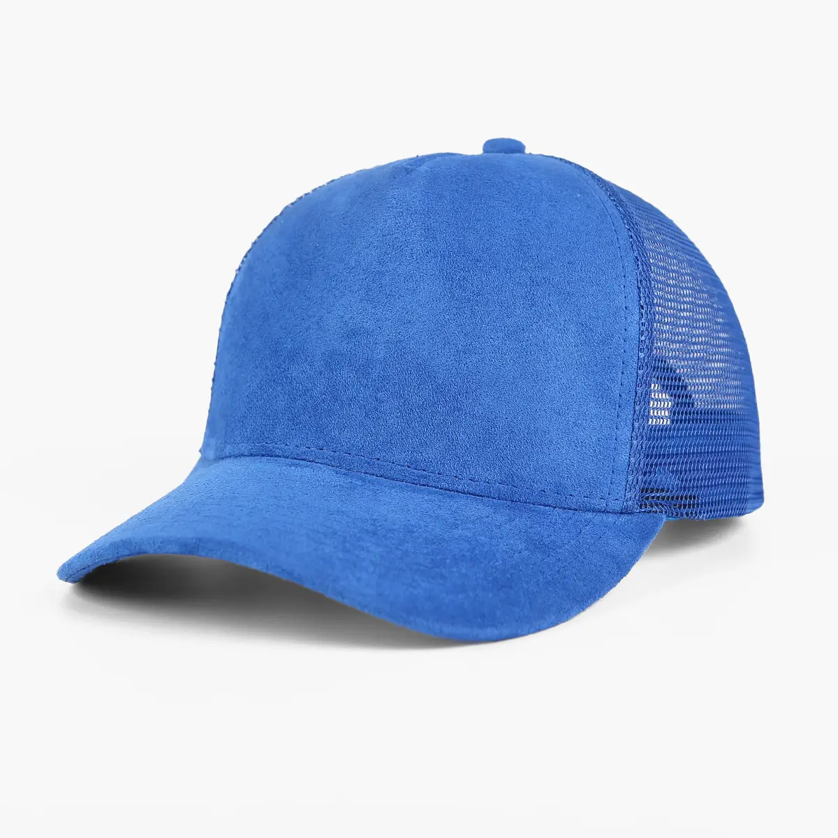 Pink Mesh Back Baseball Cap with Black Suede Front - Image 8