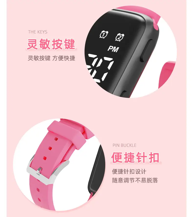 Waterproof Student Alarm Clock with Digital Display — feature 17