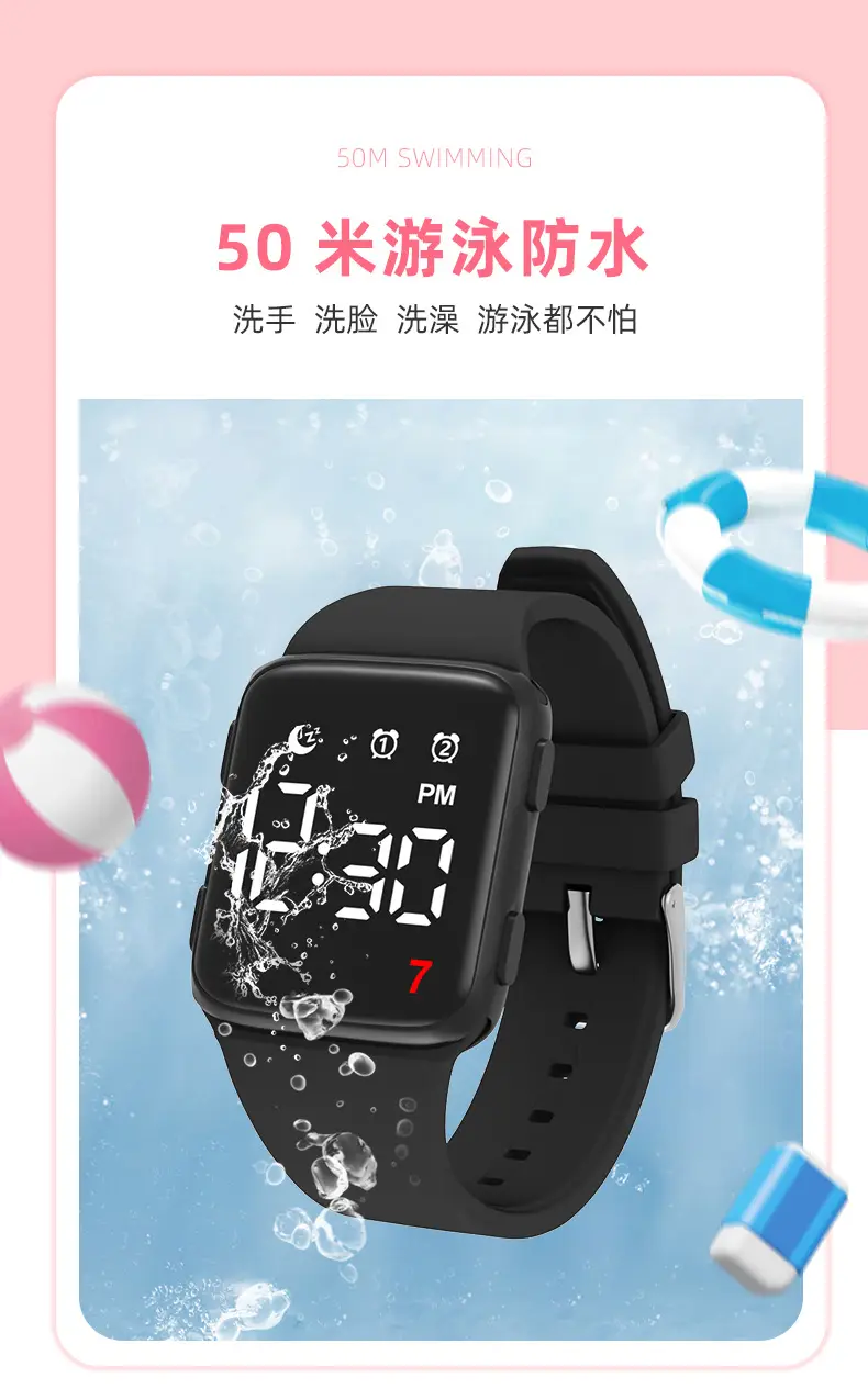 Waterproof Student Alarm Clock with Digital Display — feature 7