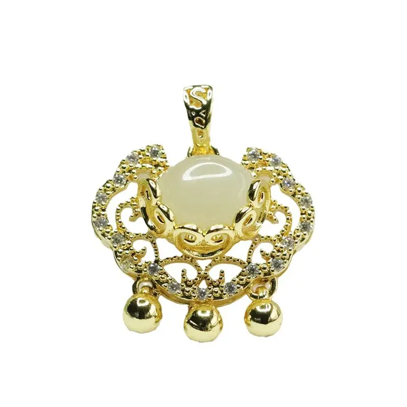 Aiyu Hetian Jade Necklace for Women Clear Water Jade - Image 6