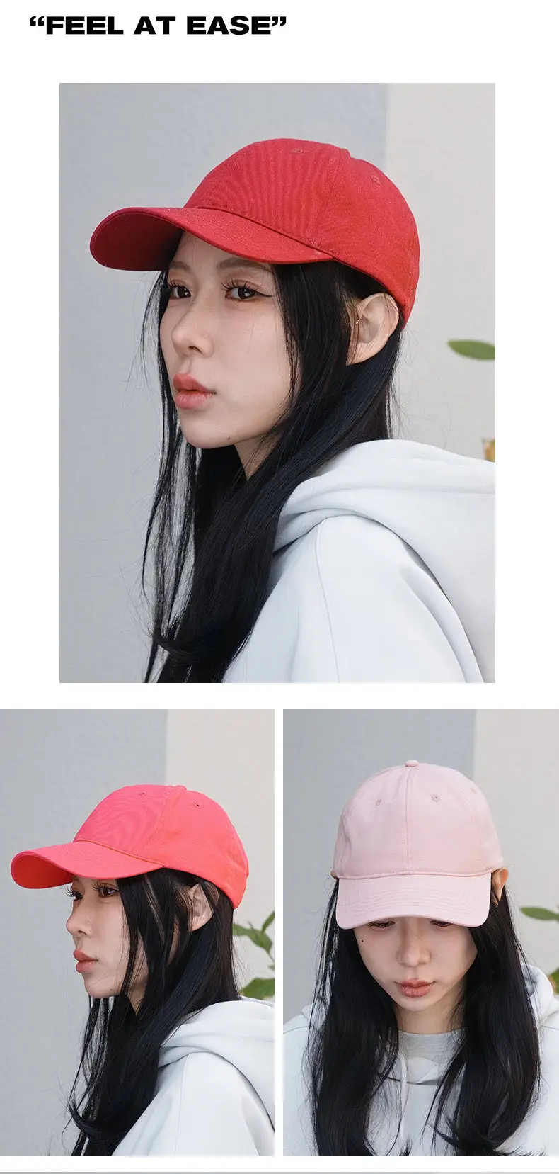 Pink Baseball Cap for Men Women with Embroidery — feature 5
