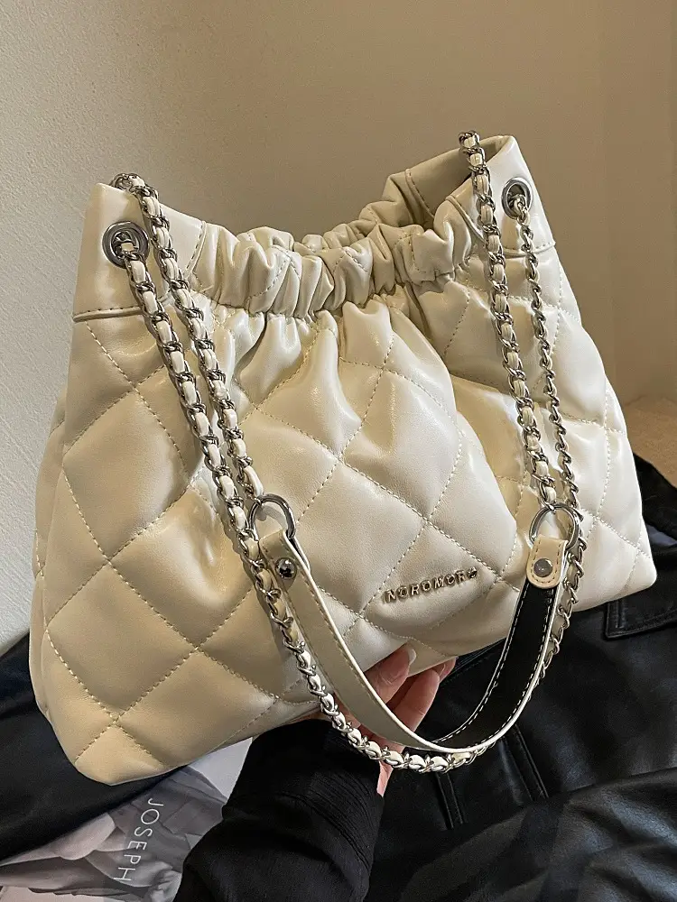 Pink Rhombus Chain Shoulder Bag for Women 2023 - Image 6