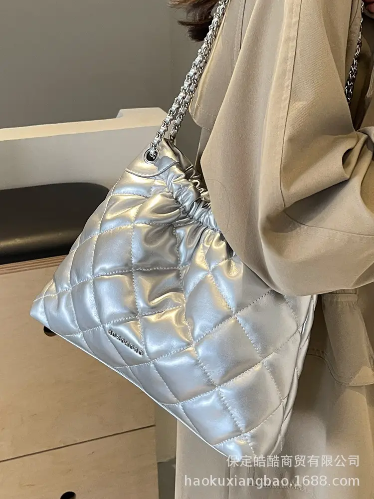 Pink Rhombus Chain Shoulder Bag for Women 2023 - Image 8