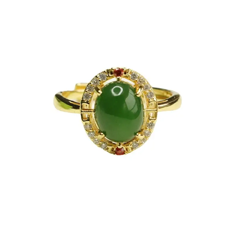 Green Jade Finger Ring for Women Wholesale Dropshipping - Image 5