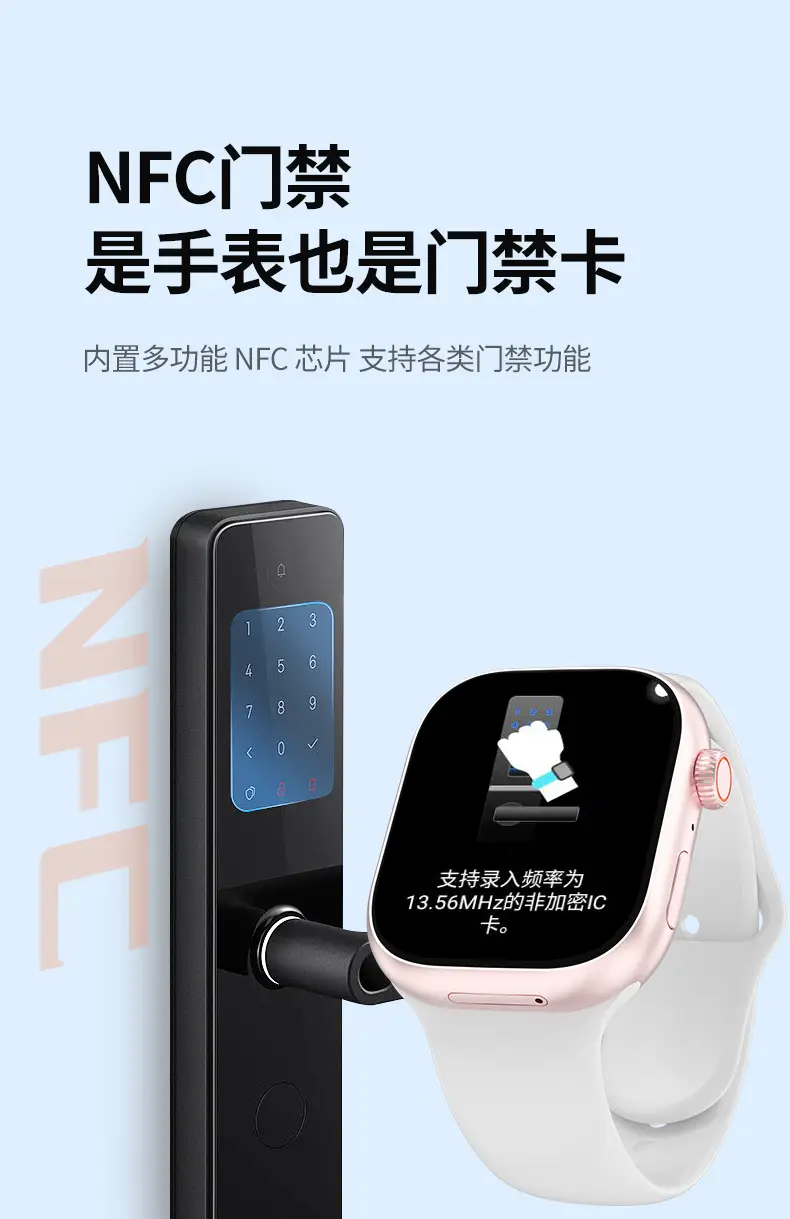 Smartwatch from Huaqiangbei with Card Slot, Camera, Wi-Fi, Bluetooth, Nfc, Voice Recognition, Touch Buttons, and Smart Notifications — feature 18