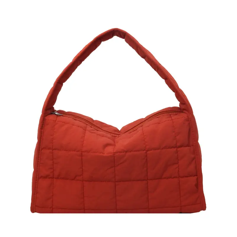Plaid Quilted Shoulder Bag for Women Large Capacity - Image 4