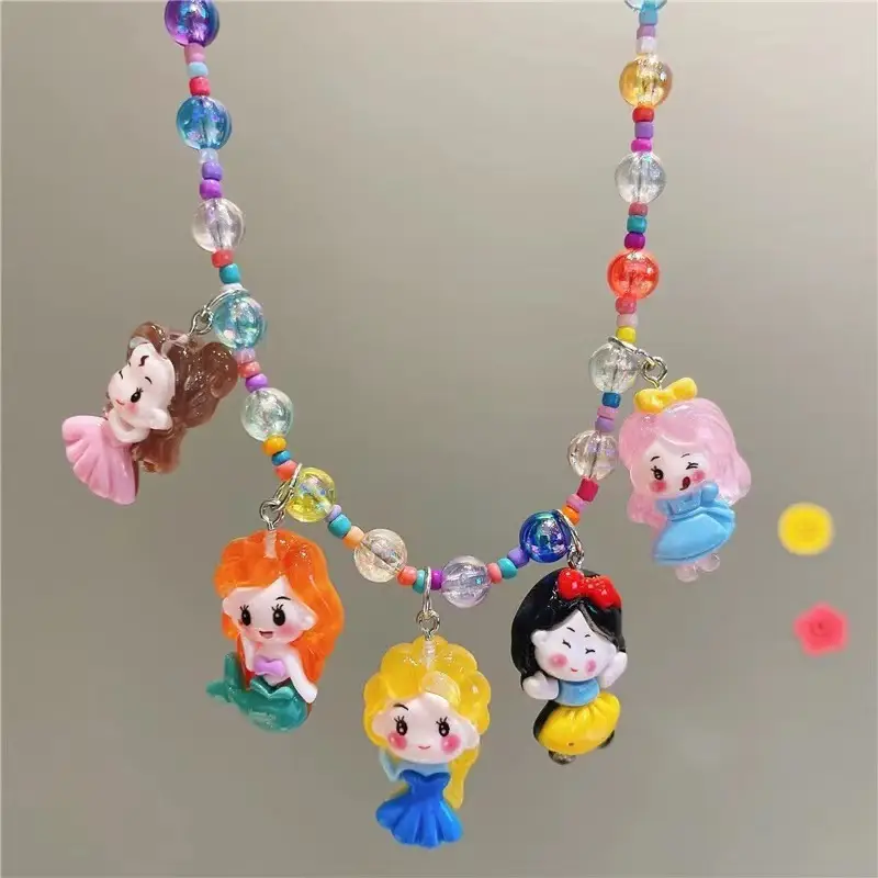 New Korean Style Colorful Beaded Star Bear Necklace for Girls - Image 19