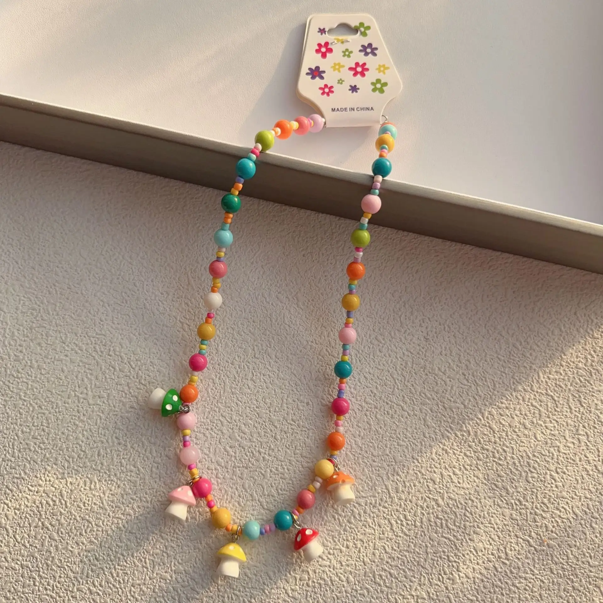 New Korean Style Colorful Beaded Star Bear Necklace for Girls - Image 6
