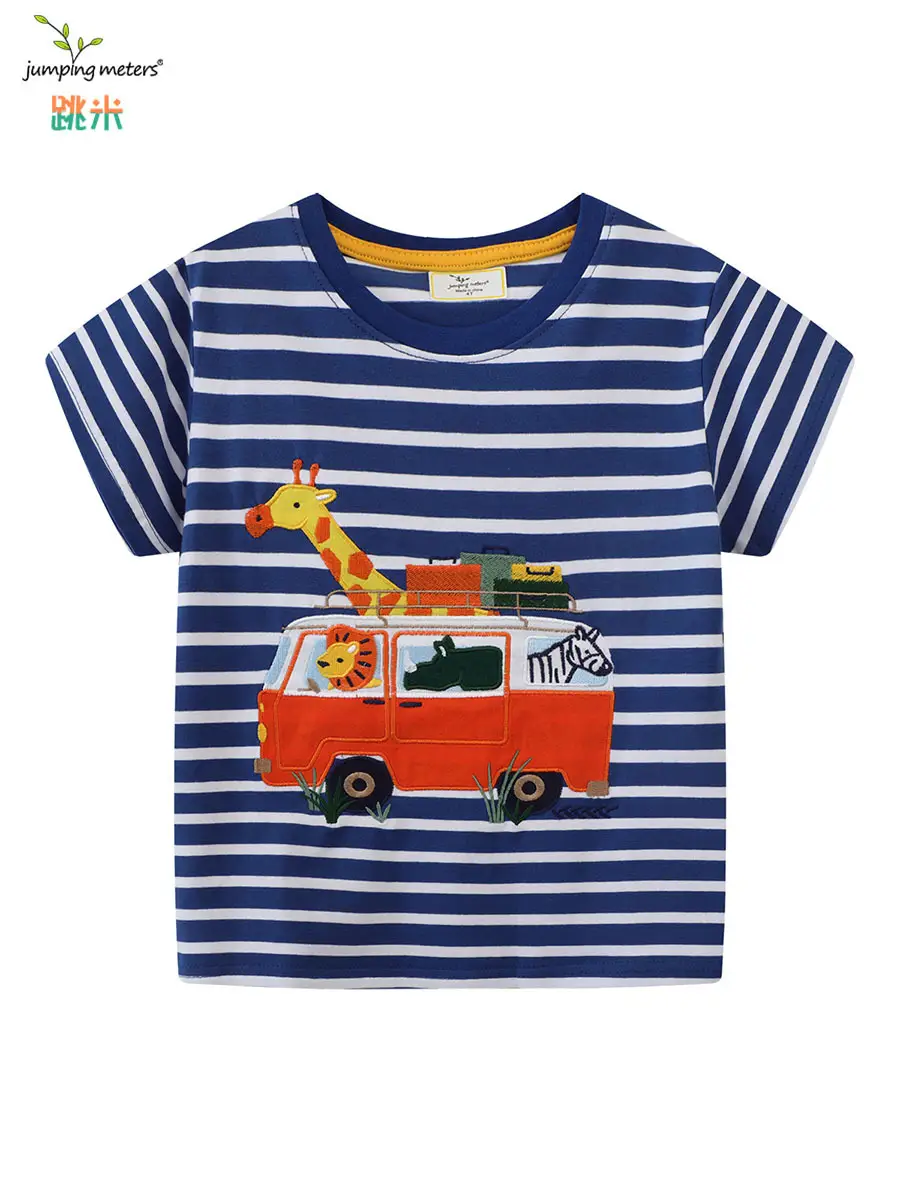 2026 Boys T-Shirt Cartoon Bus Pure Cotton European American - Image 6