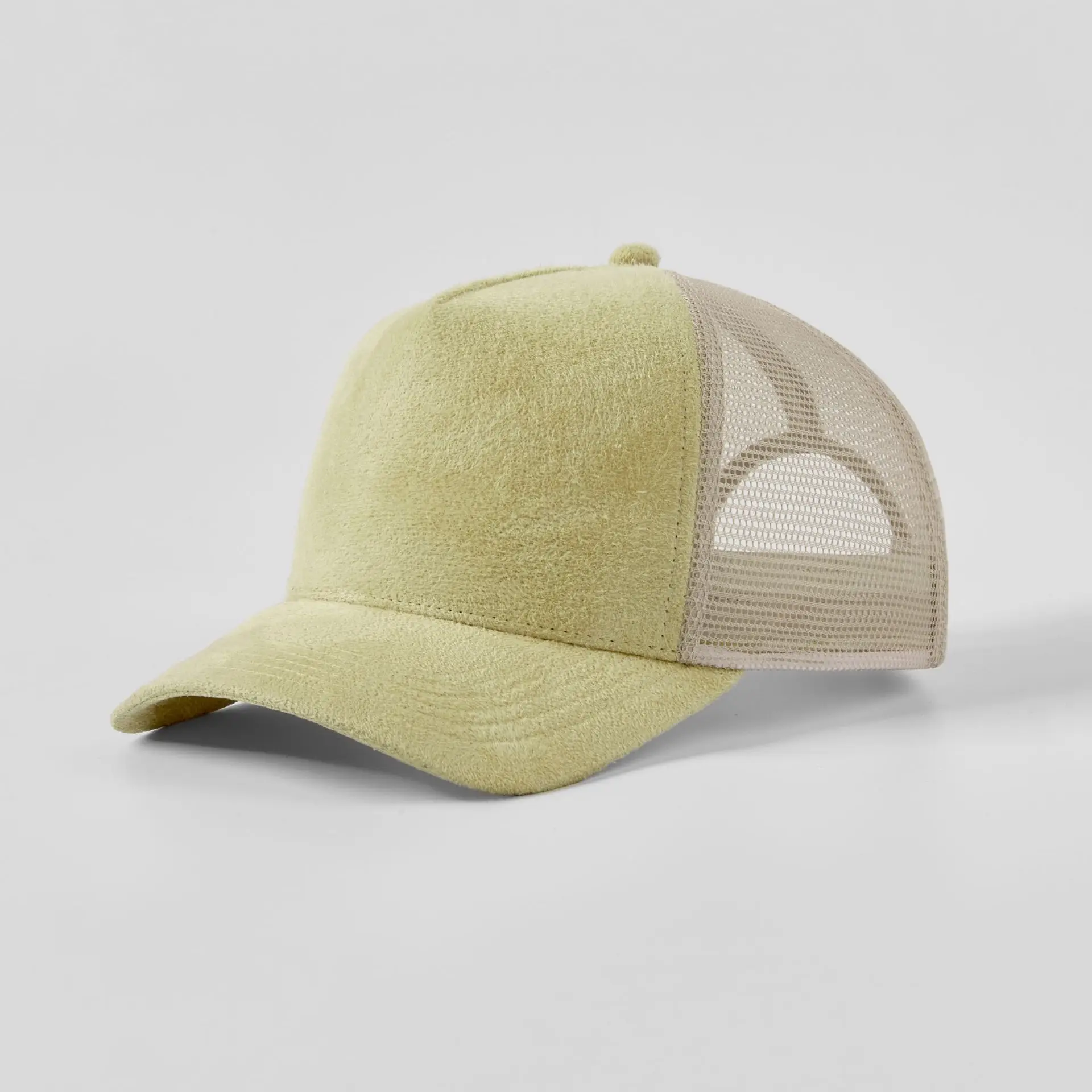 Blue Suede Mesh Sports Cap with Retro Logo - Image 10