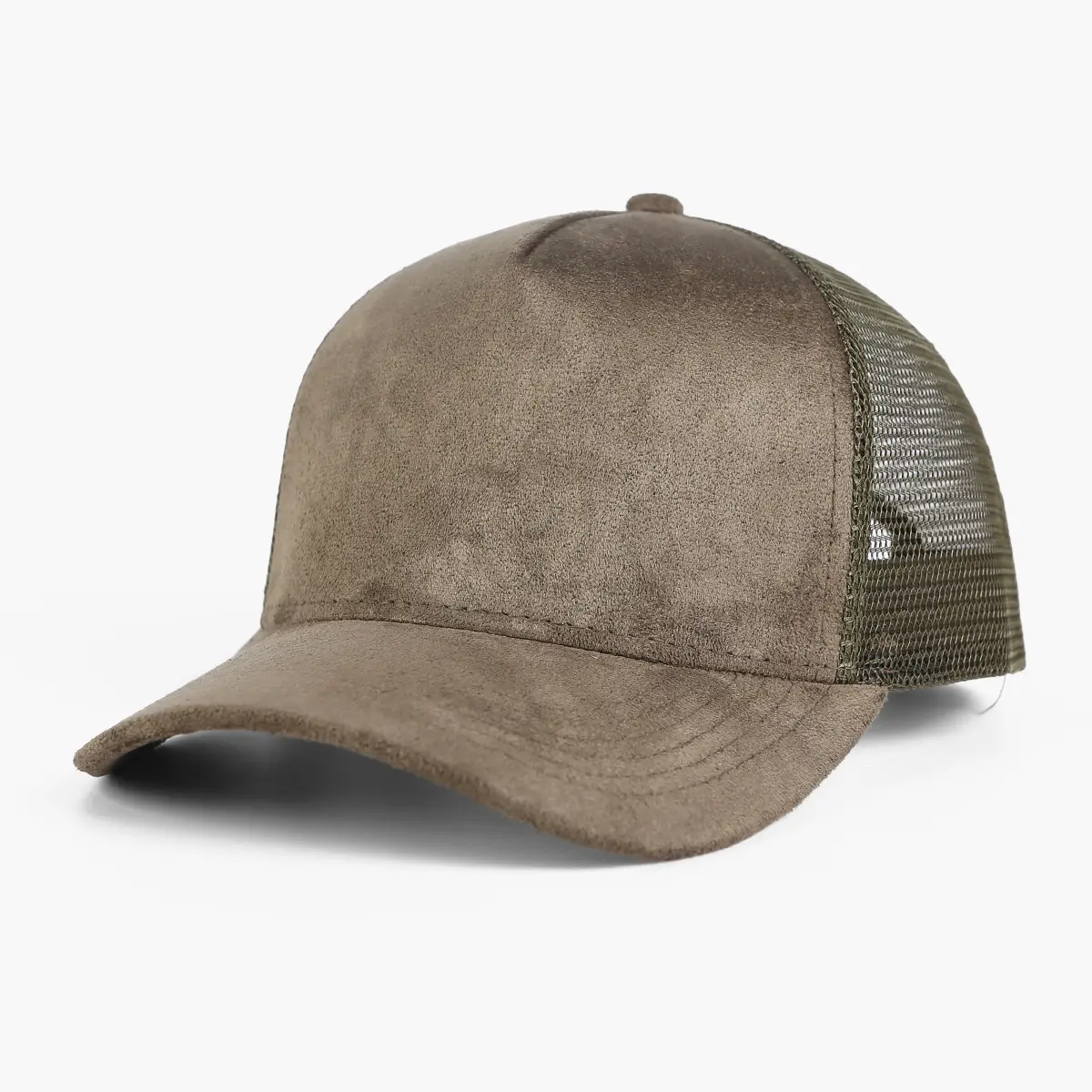 Blue Suede Mesh Sports Cap with Retro Logo - Image 7