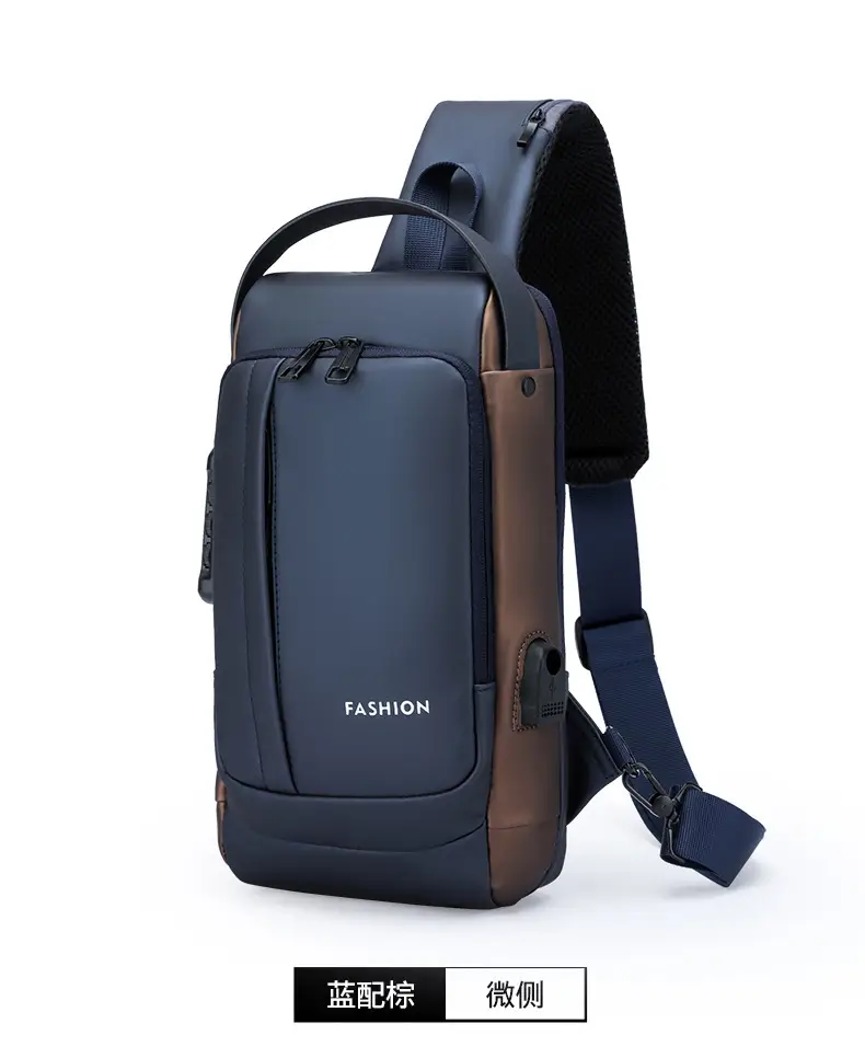 Men's Anti-Theft Crossbody Bag Large Capacity Black — feature 22