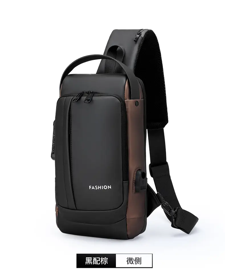 Men's Anti-Theft Crossbody Bag Large Capacity Black — feature 24